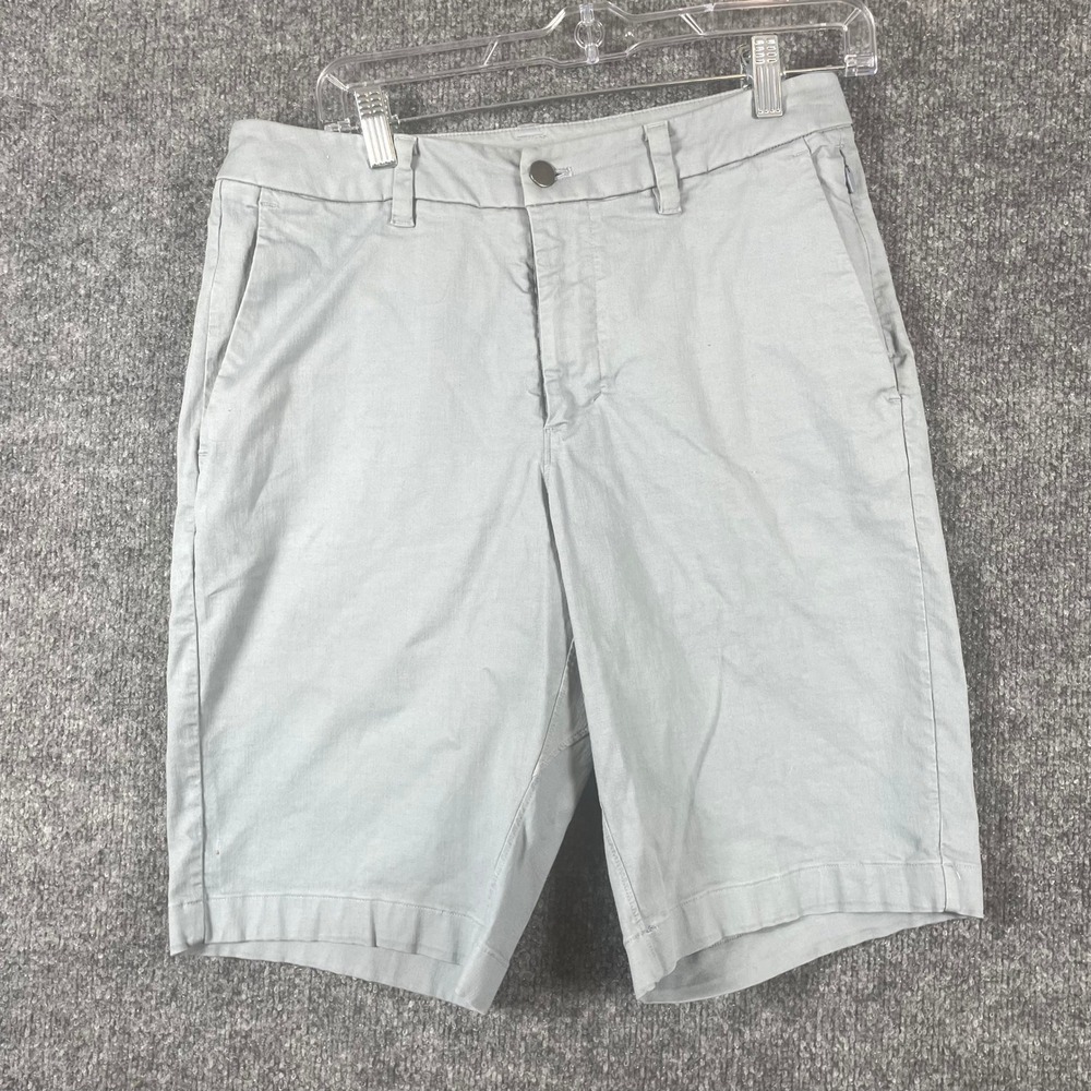 Lululemon Shorts Mens 30 Light‎ Grey Chino Flat Front Casual Summer Classic